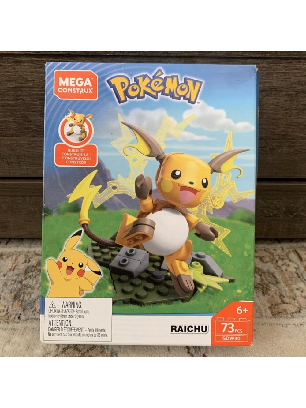 Mega Construx Pokemon Raichu Building Set Brand New Damaged Box